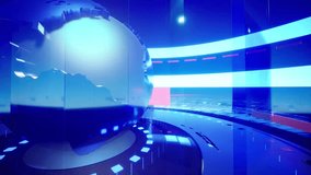 Global Earth Rotating Digital World Breaking News Studio Background For News Report And Breaking News On World Live Report - Powered by Shutterstock - Get 15% off with code: PIKWIZARD15