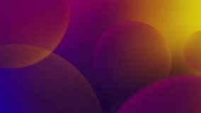 4K gradient circle motion footage background. Gradient blue purple red orange wallpaper video