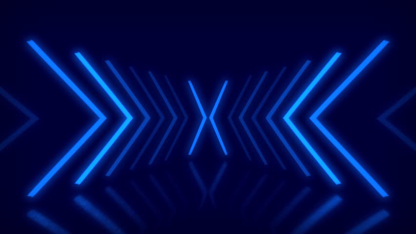 4K CREATIVE Neon design texture background blue arrows pattern abstract wallpaper live performance concert disco studio wall arrows sign LED WALL stage technology seamless motion graphic background  Royalty-Free Stock Footage #1110625591