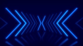 4K CREATIVE Neon design texture background blue arrows pattern abstract wallpaper live performance concert disco studio wall arrows sign LED WALL stage technology seamless motion graphic background  - Powered by Shutterstock - Get 15% off with code: PIKWIZARD15
