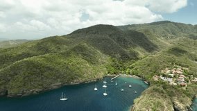 Video of anse noire during the dry season at anse d'arlet, Martinique, French West Indies, Caribbean.