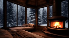 cozy snowy cabin in the woods - Powered by Shutterstock - Get 15% off with code: PIKWIZARD15