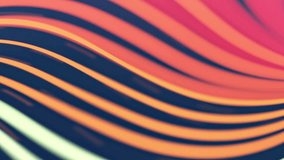 A colorful wave of orange, yellow, and red swirls in the background of an animation video