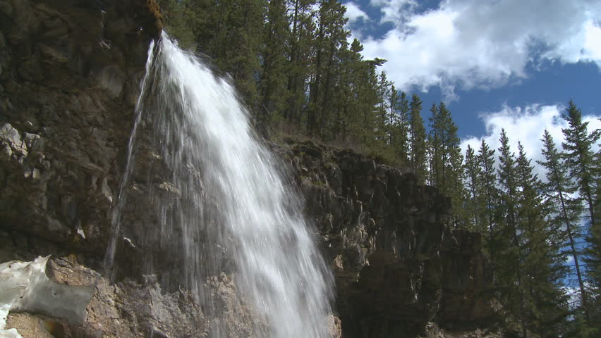 Mountain waterfall