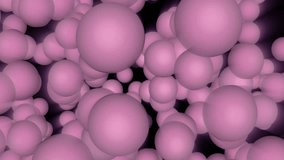 Looped soft pastel pink  purple flowing spheres motion graphics. - Powered by Shutterstock - Get 15% off with code: PIKWIZARD15