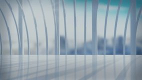 Animation of statistical data processing against view of cityscape from office window. Computer interface and business data technology concept - Powered by Shutterstock - Get 15% off with code: PIKWIZARD15