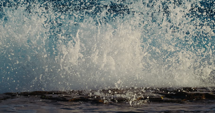 Ocean wave breaking in super slow motion, 1000 fps | Shutterstock HD Video #1110694403