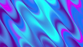 Blue, magenta and white color trendy wave line animation. Liquid background 4k video moving.
