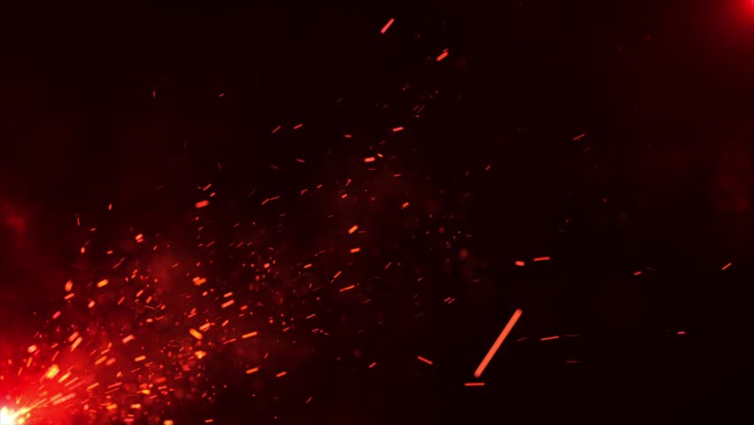 Fire Particle Background. Fire Particles Sparks Background. Flying Fire Particle Background. Ultra HD 4k