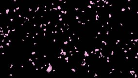 abstract Falling red rose petals seasonal confetti, blossom flying. Red rose petals fall floral background gorgeous rose petal greeting card Design. greeting cards March 8 and St. 3D Illustration - Powered by Shutterstock - Get 15% off with code: PIKWIZARD15