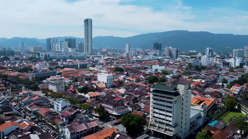 Beautiful Malaysian city of Penang. Vacation destinations Southeast Asia