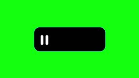 Animated stop button icon sign stop icon traffic sign curriculum materials stop text and Forbidden Icon animation green background.