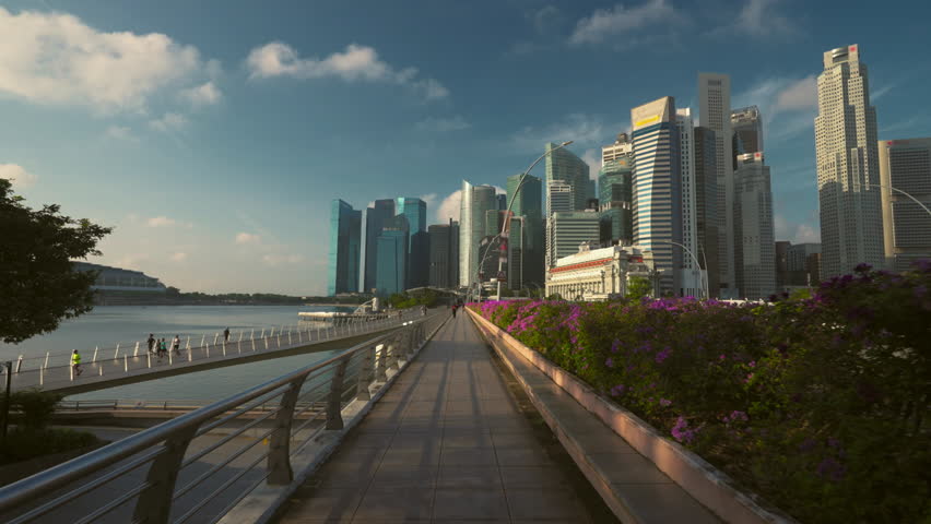 Singapore at central business district Royalty-Free Stock Footage #1110716953