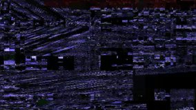 Glitch noise static television VFX. Visual video effects stripes background, tv screen noise glitch effect. Video background, transition effect for video editing, intro and logo reveals with sound.