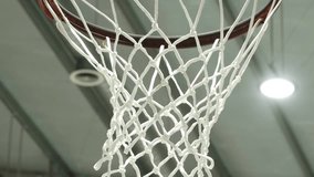 In basketball training, the ball is thrown into the basket. The basketball flies into the basket - Powered by Shutterstock - Get 15% off with code: PIKWIZARD15