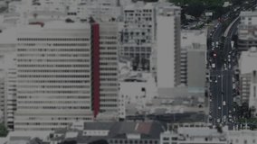 Animation of interface with statistical data processing against aerial view of city traffic. Computer interface and business data technology concept - Powered by Shutterstock - Get 15% off with code: PIKWIZARD15