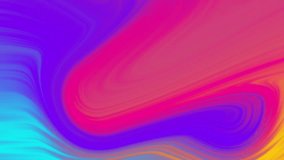 Animated colorful fluid background. Colorful liquid gradually changes. Bright smooth gradient animation.