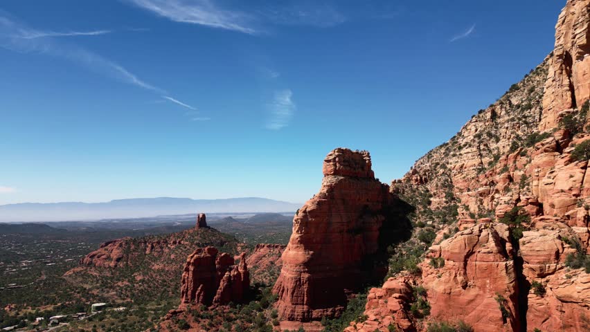 Aerial View around Sugarloaf trail in Sedona