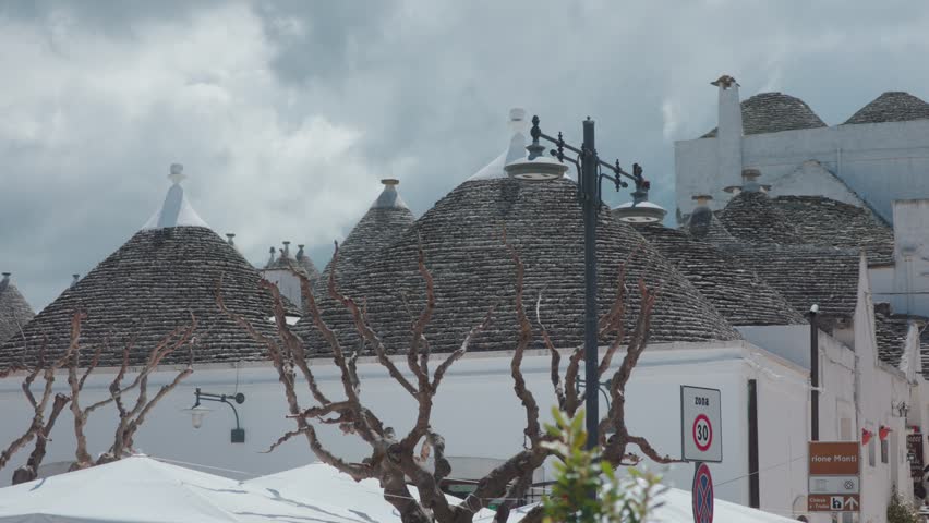Trulli - characteristic houses of Alberobello, South Italy Royalty-Free Stock Footage #1110738991