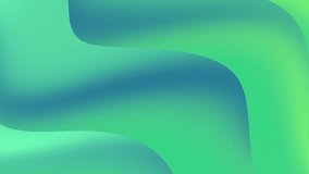 Green and blue gradient curve wave. Abstract minimal motion background. Seamless looping