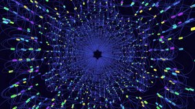 A mesmerizing blue and purple spiral emitting vibrant lines in various colors creates a captivating circular pattern, visually captivating the observer - Powered by Shutterstock - Get 15% off with code: PIKWIZARD15