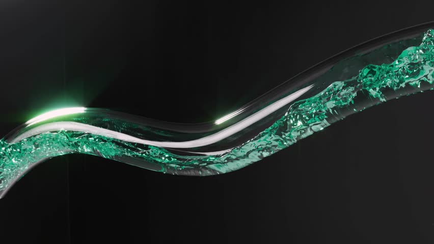 Green liquid glass tube laboratory science experiment chemistry in medicine