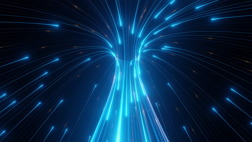 The speed lines converge in the center and quickly form a spherical shape. Royalty-Free Stock Footage #1110765473
