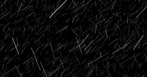 Few lines overlay animation random sketch white black. Cartoon doodle grunge crazy scratches, animation good  for any video material 4K.