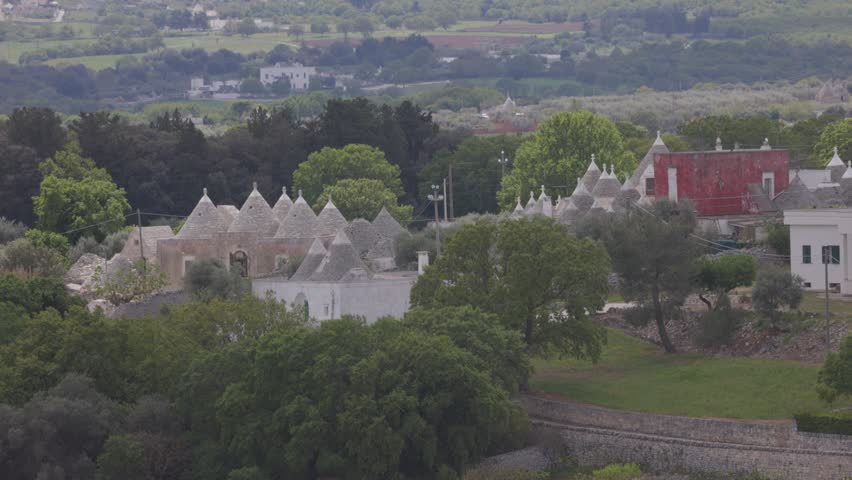 Trulli - characteristic houses of Alberobello, South Italy Royalty-Free Stock Footage #1110780881