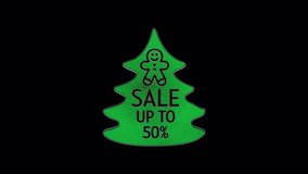 Capture the magic of Christmas with our 3D tag animation, showcasing your festive discounts in style.