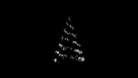 Colorful animated magical glowing flare shaped in Christmas tree on black background for christmas celebration - Powered by Shutterstock - Get 15% off with code: PIKWIZARD15