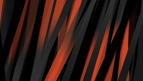 Black orange stripes abstract geometric concept background. Seamless looping motion design. Video animation Ultra HD 4K 3840x2160