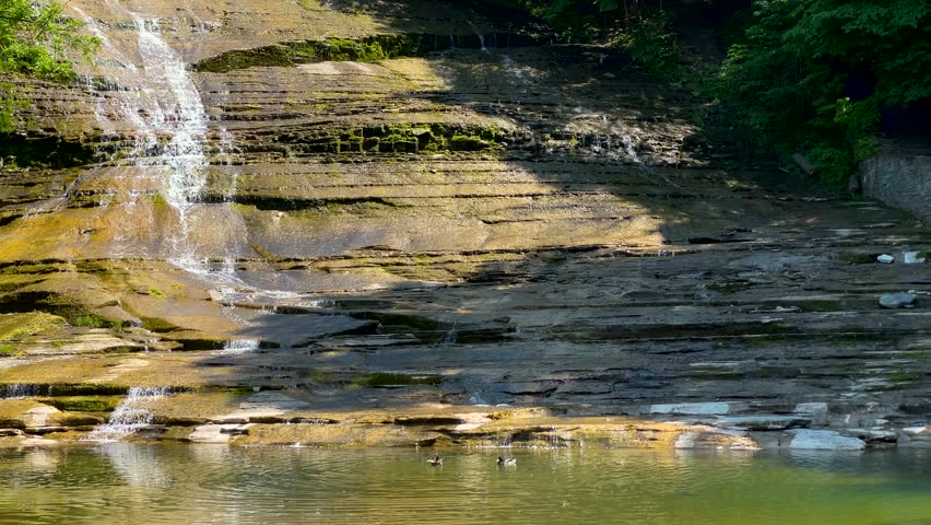 Buttermilk Falls State Park in Ithaca, New York, May 2023