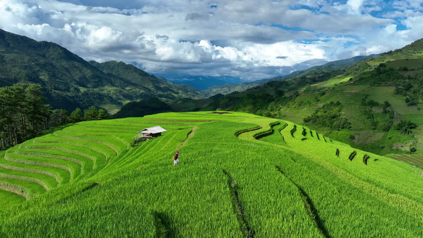 Aerial view of Ho chi minh city in Vietnam.