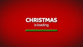 christmas is loading background animation, 4K, Looping Video, Happy holidays 