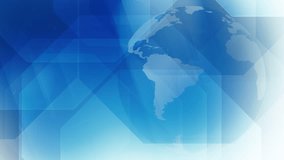 Bright news breaking current affairs with vibrant rotating globe background. Global news channel international information with rotating world map background - Powered by Shutterstock - Get 15% off with code: PIKWIZARD15