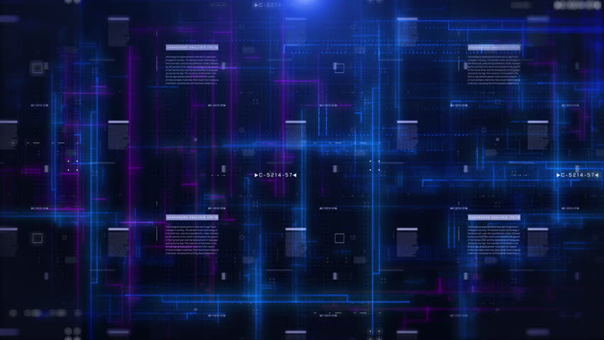 Technology grid ribbon line hologram data fields structure with  camera shake scene 4K motion background - Powered by Shutterstock - Get 15% off with code: PIKWIZARD15
