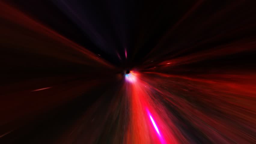 Abstract motion flight through Deep starry space, star burst motion blur. | Shutterstock HD Video #1110898963