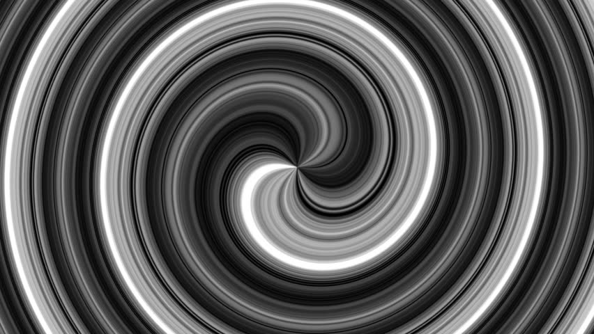 A mesmerizing black and white spiral spins hypnotically. The vibrant hues of red, orange, yellow, green, blue, and purple blend seamlessly as they twist inward, creating an entrancing optical illusion | Shutterstock HD Video #1110905969