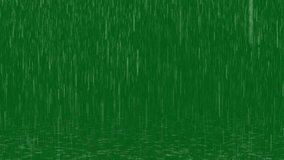 Rain green screen footage, Abstract technology, science, engineering artificial intelligence, Seamless loop 4k video, 3D Animation, Ultra High Definition