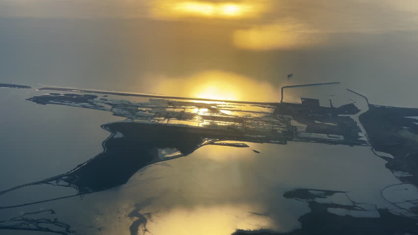 Sunrise view from a plane