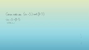 Animation of mathematical equations floating against blue gradient background. Education and research science technology concept - Powered by Shutterstock - Get 15% off with code: PIKWIZARD15