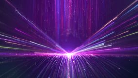 Elegant colorful light streaks, beautiful color particle stripe. stylish beautiful color lines background. for your theme, event, abstract art or presentation. stage, music video, wedding party.