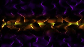 Abstract multicolored glowing waves from particles and dots energy magical futuristic hi-tech, abstract background. Video 4k, motion design