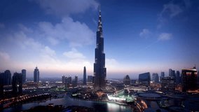 Experience the breathtaking beauty of the iconic Burj Khalifa in stunning 4k resolution, capturing the enchanting essence of this architectural marvel as it comes to life during the night.
