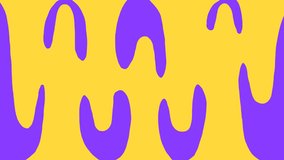 Horizontal looping animation 4K. Green slime flows down screen. Yellow vertical stripes, water flow, black liquid, ink, purple drop. Abstract transition. Animated video with alpha channel. Wallpaper - Powered by Shutterstock - Get 15% off with code: PIKWIZARD15