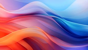 Abstract  background wave motion loop multicolor liquid Animation video graphic techno style 