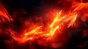 Abstract background lightning fire wave motion graphic loop video Animation 