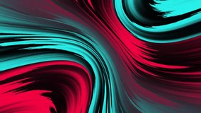4K Video. Colorful abstract liquid marble texture, fluid art. Very nice abstract orange blue color design swirl background video. 3D Animation.
