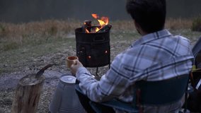 Camping Holiday Video While Relaxing by the Campfire, Sülüklügöl Lake Sakarya- Bolu, Turkey (Turkey)